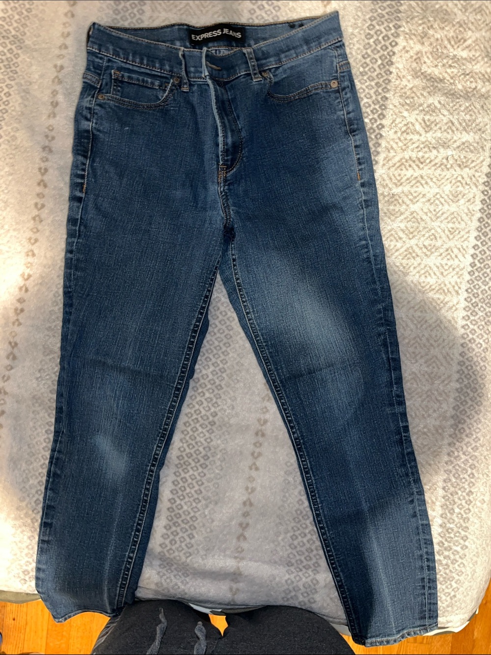 Express Women's Dark Blue Skinny Jeans